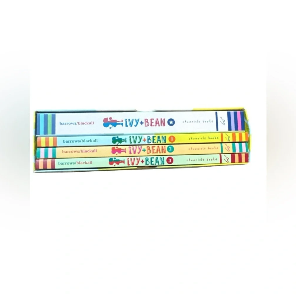 Ivy + Bean Secret Treasure Box - Kids Book Set (Yellow, Blue, Green) Books